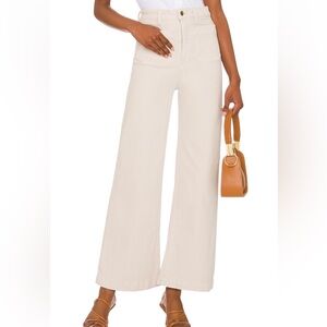 ROLLAS Free People wide leg sailor pants cream 27